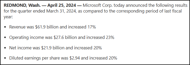 MSFT cloud revenue growth